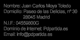Datos identificativos del titular